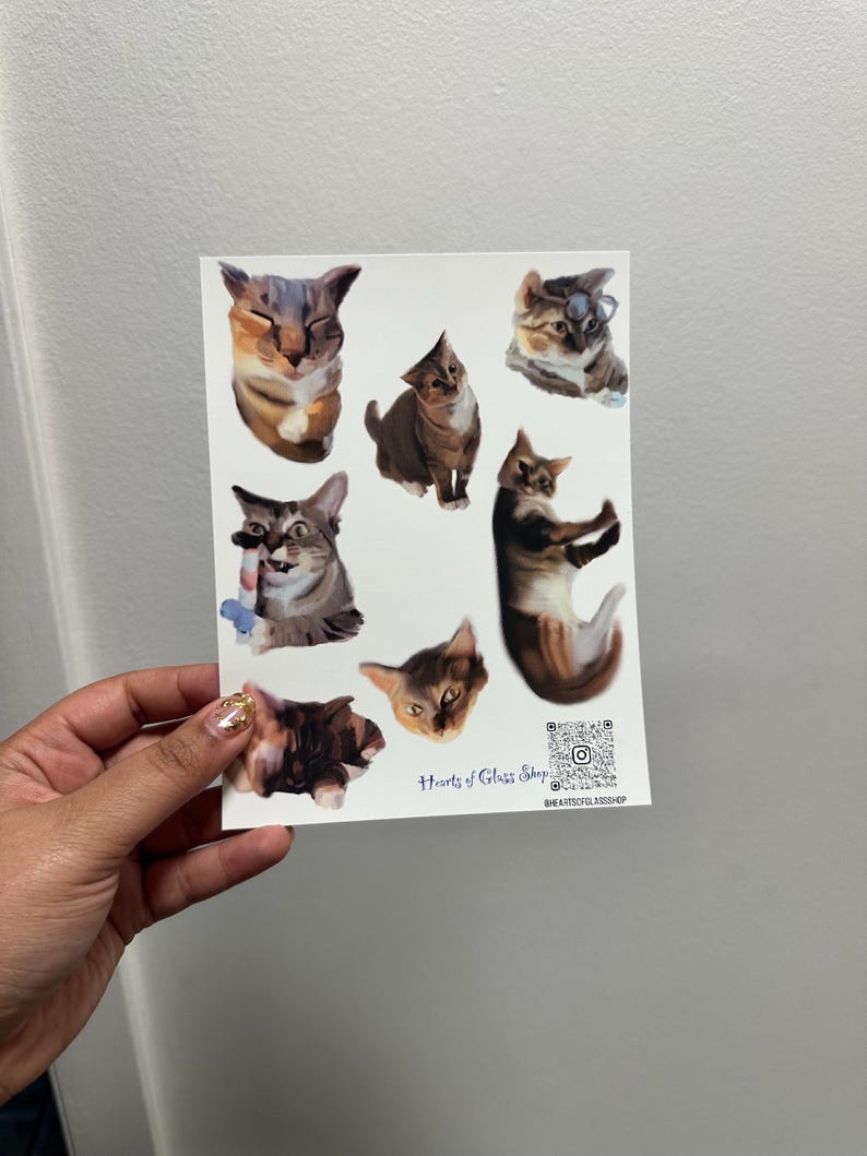 Pets Rectangular Note Sticker CUSTOM Pet Sticker Sheet - Etsy