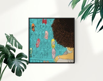 Sneaker Collection Art Print / Illustration / Wall Art / Home Deco