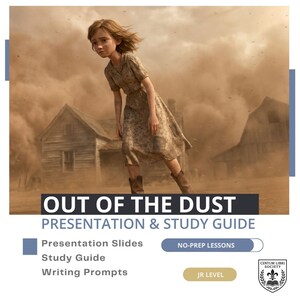Ut ur dammet – komplett romanstudie | Presentation, studiehandledning, arbetsblad, slutlig läskontroll, skrivuppmaningar | ELA för mellanstadiet