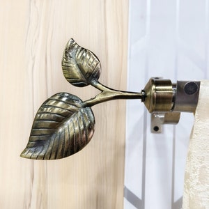 Curtain rod finial. Brass finials for bed posts. Appliance pulls with finials. Wrought iron curtain rod. Mokume rod for 1 inch diameter
