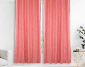 Blackout Linen Curtain Panels - Extra Wide Heavy Drapes for Living Room, Kitchen - 36 Colors Available