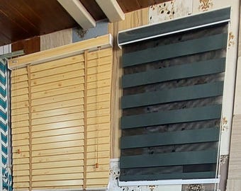 Custom Wood Venetian Blinds 50mm Slats | Natural Wood Shades for Bedroom, Study & Office Privacy