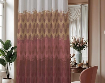 Vintage African Style Cotton Silk Curtains: Boho Ethnic Decor