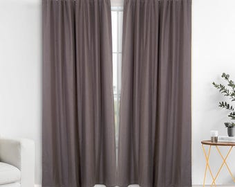 Linen Noren Curtain: Privacy Room Divider, Light Filtering