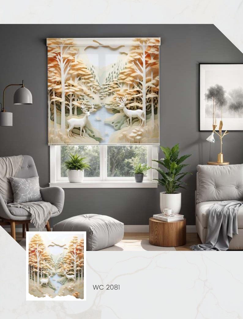 Transform your outdoor spaces with our durable Deer Exterior Roller Blinds, designed to provide shade, privacy, and a stylish look while protecting against sunlight and weather perfect for patios or balconies.