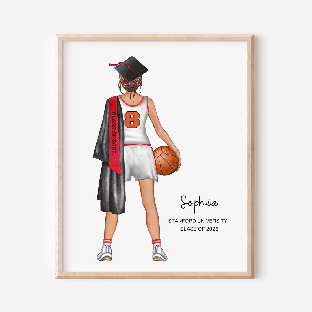 Girl Basketball Graduation Gifts, Personalized Basketball Graduation ...