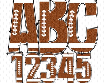American Football doodle alphabet png |  Varsity Font Png | Football sports shirt Letters | Football sports shirt | Athletic font PNG