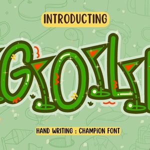 Champion Golf Font procreate, letter fonts procreate designer fonts, wedding cricut fonts, scripted fonts