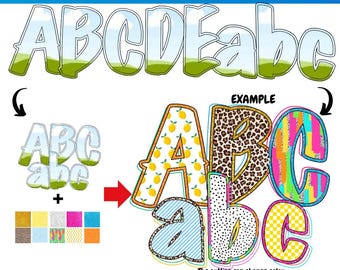 Canva Letter Frames Font Alphabet | Sublimation | bubble letter frames | Fill in Font Alphabet | Canva Frame Monogram | Canva alpha fonts
