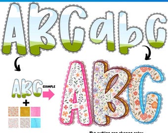 Canva Lace Alphabet | Spitzenborte Alphabet | Lace Letter Canvas Frame |  Spitze Leinwand Gekritzel Buchstaben | Keilrahmen Monogramm | Canva Buchstaben