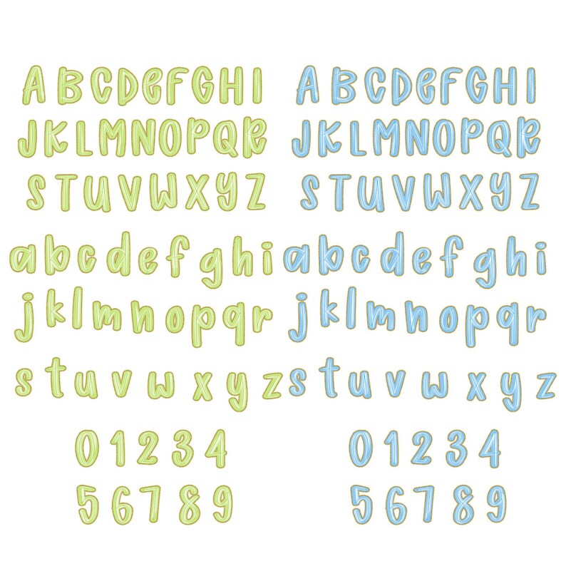 Preppy Easter Alphabet Png | Doodle Alpha Font Letter and Number ...