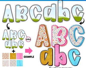 Preppy Lace Canva alphabet template | Lace Border Alphabet | Canva Frame |  Lace Canva Doodle Letters | Canva Frame Monogram | Canva Letters