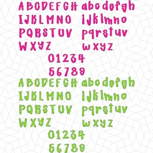 Summer Back to School Preppy Alphabet | Doodle Alpha Font Letter and ...
