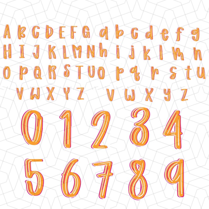 Preppy School Alphabet PNG | Doodle Alpha Font | School Teacher ...
