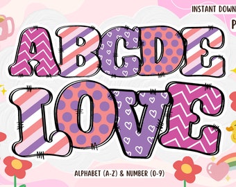 Doodle Font Svg, Doodle Font Png, Doodle Letters Png, Doodle Alphabet