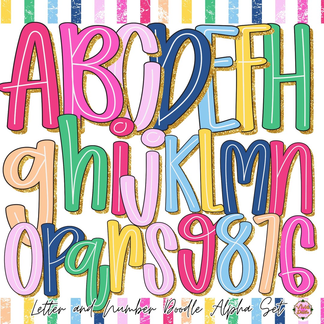 Preppy Retro Beach Summer Alphabet PNG | Summer Vibes Letter | Summer ...
