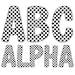 Checkered Alpha Png | Playful Spotted Alphabet PNG | Uppercase and ...