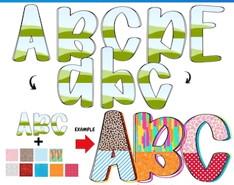 Preppy letter canva frames | Template Drag and drop  | Custom Fill Pattern | Canva Frame Monogram | Canva alpha fonts | Font for Teachers