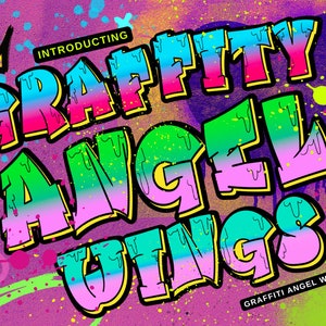 Graffiti Font, Graffiti Letters, Urban Font, Street Font, Hip hop font, Graffiti Alphabet, Graffiti art, Font for canva