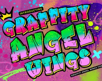 Graffiti Font, Graffiti Letters, Urban Font, Street Font, Hip hop font, Graffiti Alphabet, Graffiti art, Font for canva