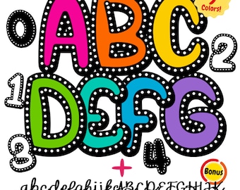 Bright Neon dalmatian dots font png , polka dot alphabet, marquee letters png, doodle dot font, dot alphabet png, kid font, Teacher font