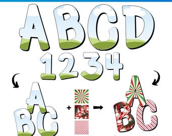 Marco de letras del alfabeto de Canva Doodle / Plantilla de fuente manuscrita editable / Marcos personalizables de arrastrar y soltar