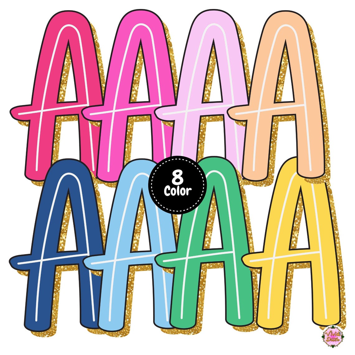Preppy Retro Beach Summer Alphabet PNG | Summer Vibes Letter | Summer ...