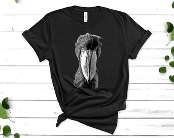 Shoebill Tee Shirt, Shoe-billed Stork, Balaeniceps rex, Whalehead Shirt, Whale-headed Stork, Whale head, Bird Watcher, Animal Lover 0003