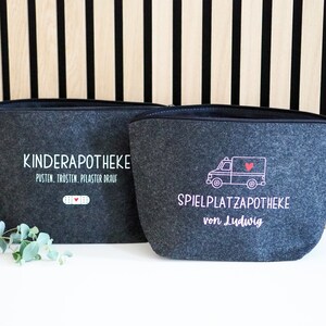 Erste Hilfe Tasche | Filztasche Spielplatzapotheke | Tasche Kinderapotheke | Notfalltasche | Perfekte Erste-Hilfe-Taschen für unterwegs