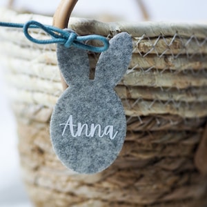 Namensanhänger personalisiert | Anhänger für Osterkörbchen | Hase mit Name | Hase personalisiert | Ostern bedruckt | Osterdeko | Eiersuche