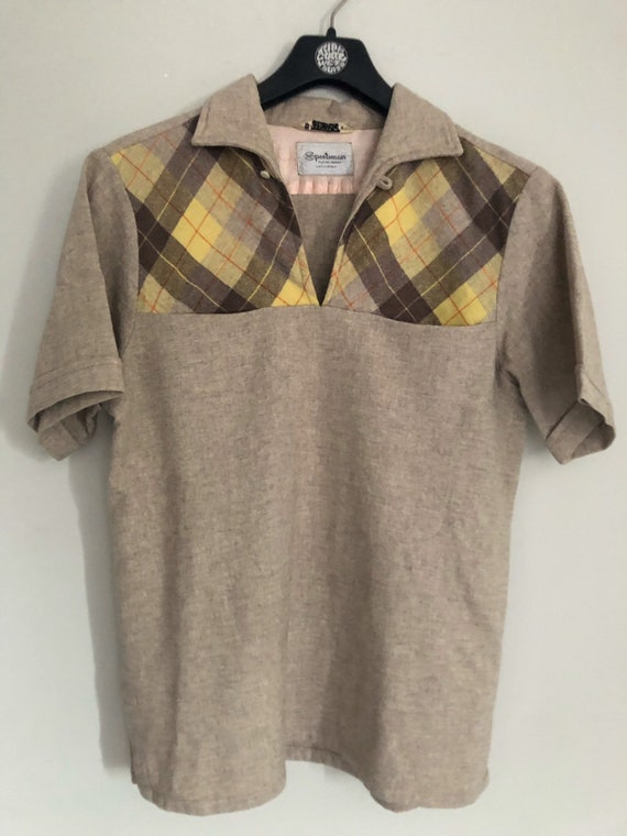 Vintage 1950s two tone plaid gaucho