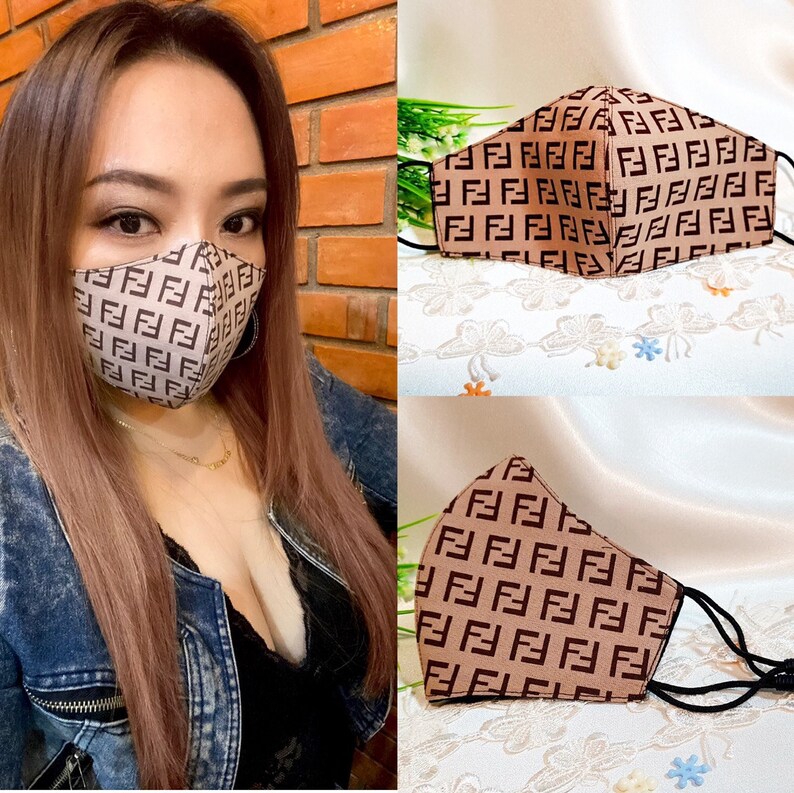 Designer face mask Fashion Face Mask 3 Layer 100 Cotton Etsy
