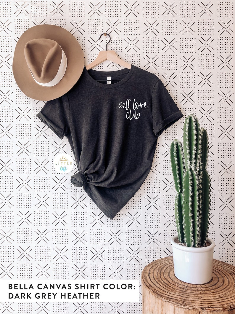 Self Love Shirt for Women, Graphic Pocket Tee, Self Love Club Shirt