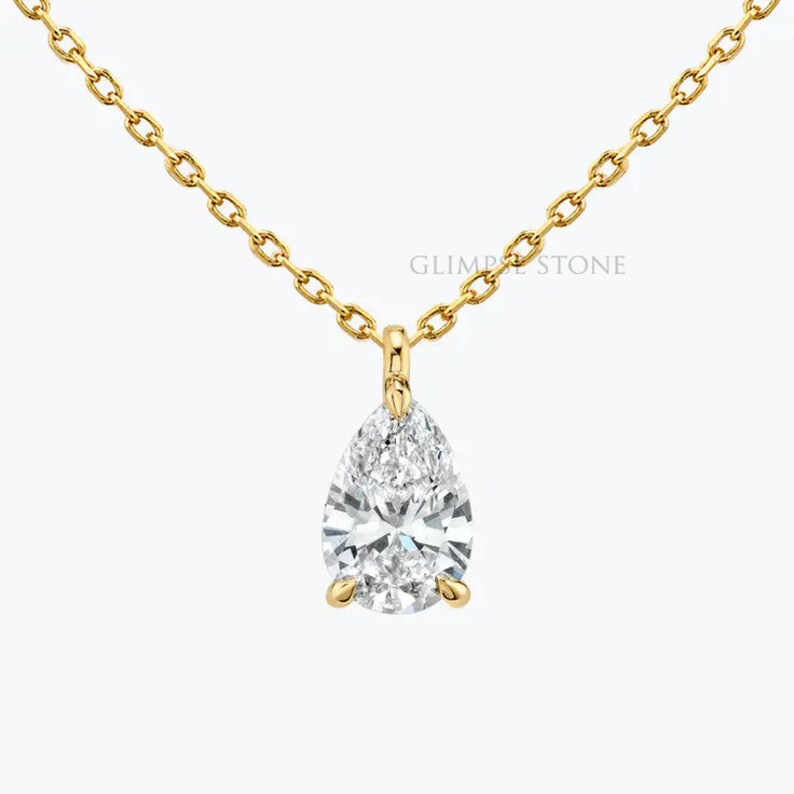 Solitaire moissanite necklace Clearance