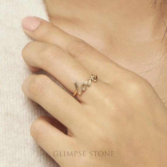 Love ring hotsell in gold