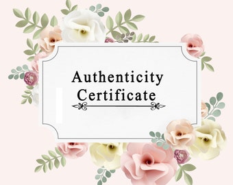 Authenticity Certificate by Glimpse Stone