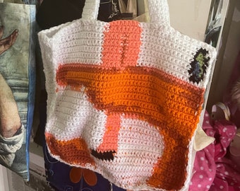 Steve Lacy apollo XXI album cover crochet tote pattern
