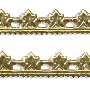 Goldborte aus Dresdner Pappe "Schnörkel"