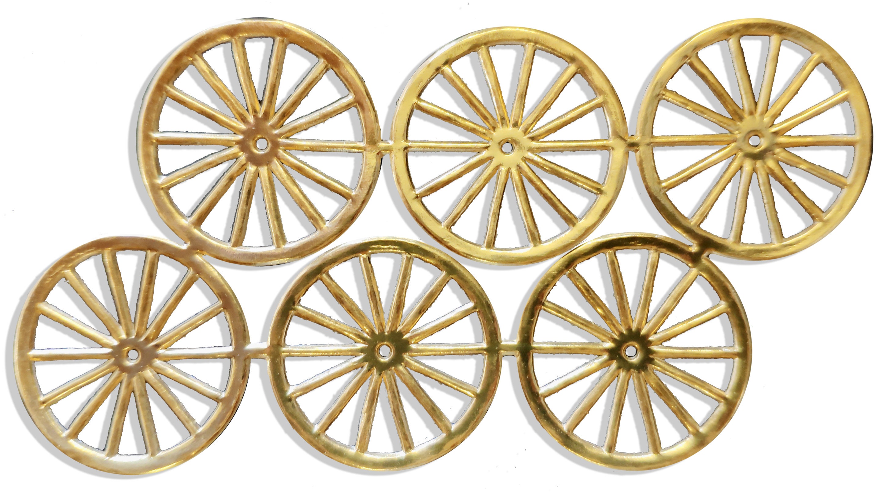 Wheels Ø 3.2 cm made of Dresden cardboard Set of 6