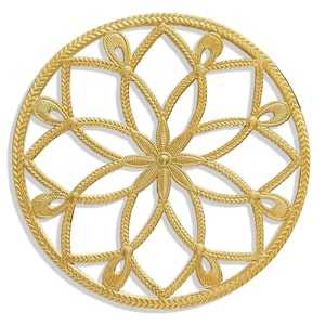 Rosette aus Dresdner Pappe 2er Set