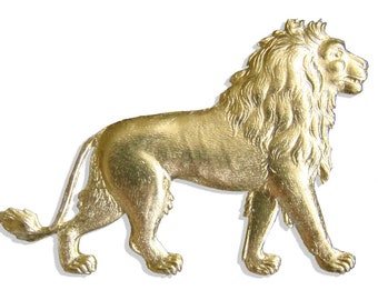 Lion made of Dresden cardboard Set of 4