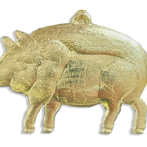Schwein klein Dresdner Pappe 2er Set