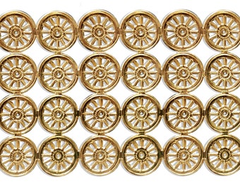 Wheels Ø 1,4 cm made of Dresden cardboard set of 40