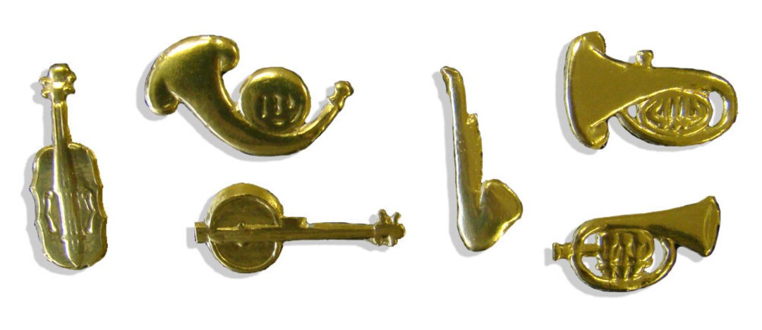 Small Musical Instruments Made of Dresden Cardboard, Set of 38 - Etsy