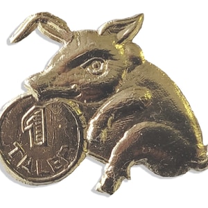 Glücksschwein mit Pfennig aus Dresdner Pappe 20er Set