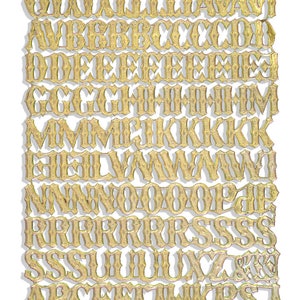Buchstaben 1,5 cm Sortiment aus Dresdner Pappe 114er Set
