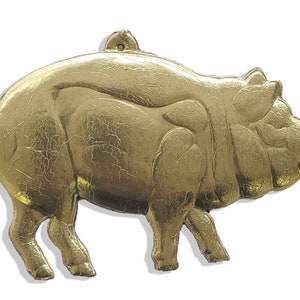 Schwein groß Dresdner Pappe 2er Set