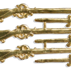 Säbel Gewehr aus Dresdner Pappe 12er Set