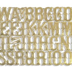 Letras surtido de 3,5 cm hecho de juego de cartón de Dresde de 46