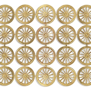 Ruedas Ø 2,5 cm de cartón Dresden, juego de 20